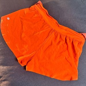 Lululemon Fast and Free High-Rise Short 2” *Airflow in Solar Orange
